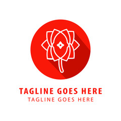 hydrangea flower logo design. florist symbol logo. icons