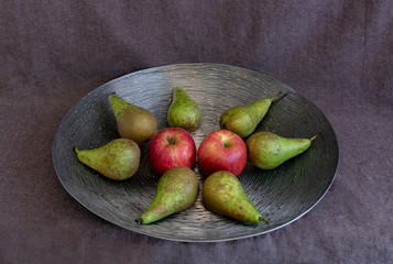 Still life with apples and pears