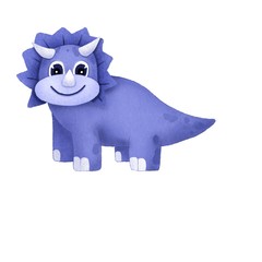 Illustration for children. Cute dinosaur. 