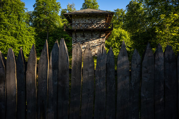 Naklejka premium Limeswachturm am Kastell Zugmantel