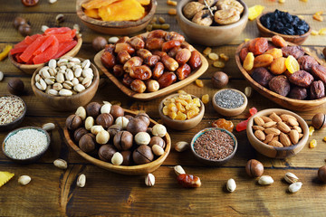 Various ingredients for diet nutrition