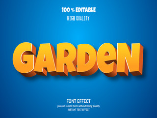 3D vector text, editable font