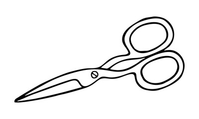 TAILOR'S SCISSORS IN THE STYLE OF DOODLE