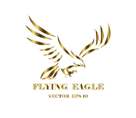 Logo of eagle that is flying eps 10