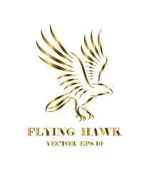 logo of hawk that is flying eps 10
