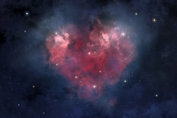 Heart shaped nebula