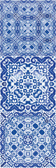 Decorative color ceramic azulejo tiles.