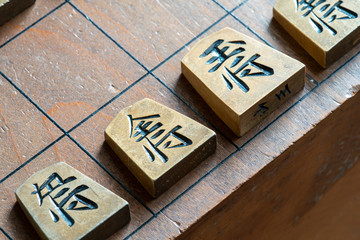 将棋盤上の駒