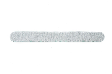 Nail files isolated on white background. The concept of manicure, body care. Creative background, copy space.