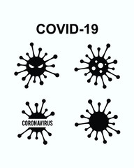 Coronavirus logo design vector