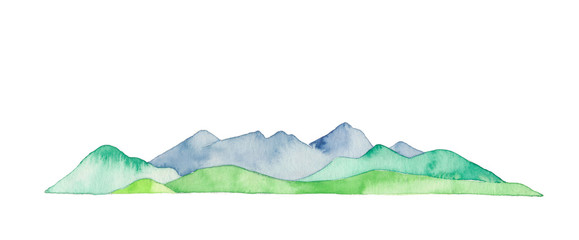 四季の山、夏、ロング