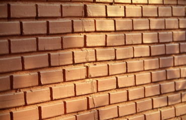 Obraz premium The wall of the house made of bricks