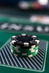 Casino Black Jack table