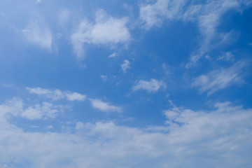 Fototapeta premium White cloud and Beautiful with blue sky background.