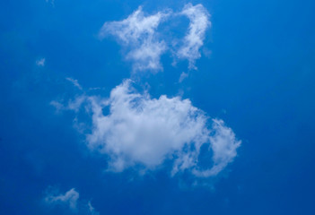 Fototapeta premium White cloud and Beautiful with blue sky background.