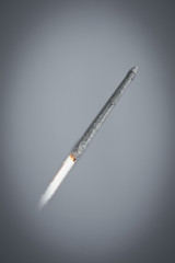 Naklejka premium Dramatic rocket launch. The elements of this image furnished by NASA.