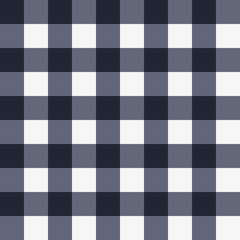 Japanese Black and White Plaid Vector Seamless Pattern