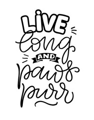 Motivation quote - hand drawn doodle lettering postcard - lettering design for t-shirt. Lettering about life.