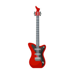 Obraz premium Electric guitar vector icon.Cartoon vector icon isolated on white background electric guitar.