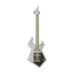 Obraz premium Electric guitar vector icon.Cartoon vector icon isolated on white background electric guitar.
