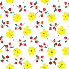 Seamless Pattern With Floral Motifs able to print for cloths, tablecloths, blanket, shirts, dresses, posters, papers.