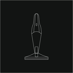 hand vacuum cleaner. illustration for web and mobile design.
