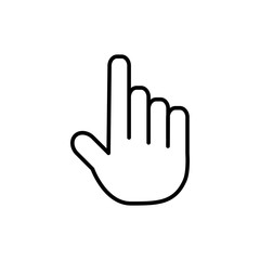 Obraz premium Hand Pointer Vector Icon Design Template