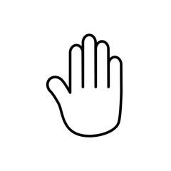 Hand Pointer Vector Icon Design Template