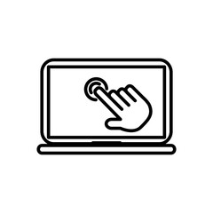 Touchscreen Icon Design Vector Template