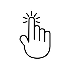 Touchscreen Icon Design Vector Template