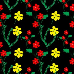 Seamless Pattern With Floral Motifs able to print for cloths, tablecloths, blanket, shirts, dresses, posters, papers.