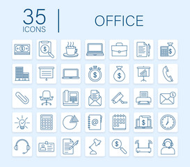 Office icon. Web icon set. Office, great design for any purposes. Vector stock illustration.