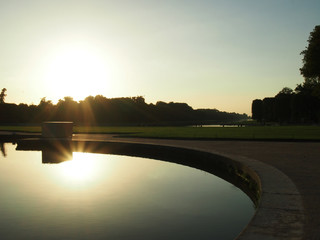 Sunset from a paris park