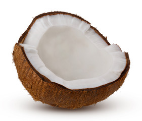 coconut fruit isolated on white