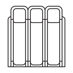 Water slide vector icon.Outline vector icon isolated on white background water slide .