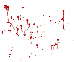 Obraz na płótnie Canvas splashes of blood