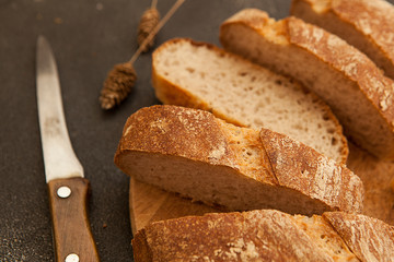 italian ciabatta wheat bread, italian pastries