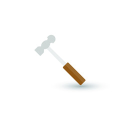 Hammer icon isolated on white background. Hammer icon in trendy design style. Hammer vector icon modern and simple flat symbol for web site, mobile, logo, app, UI. Hammer icon vector illustration, EPS