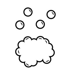 
Foam vector icon. bubble illustration sign. Hygiene symbol.
