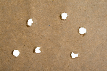 Fototapeta na wymiar holes from the bullets