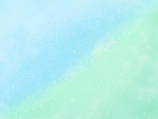 Obraz premium 斜めツートーン背景(水色と緑色)