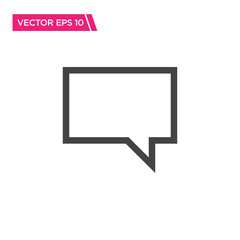 Speech Bubble Icon Design, Vector EPS10