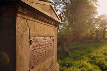 Tomb in a North Manchester cemetery