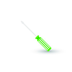 Fototapeta premium Screwdriver icon isolated on white background. Screwdriver icon in trendy design style. Screwdriver vector icon modern and simple flat symbol for web site, mobile, logo, app, UI. Screwdriver icon vect