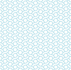 Blue ocean Background circle and curly stripe seamless pattern tiles