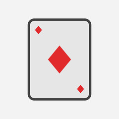 Suit of playing cards. Vector illustration symbols isolated on white background