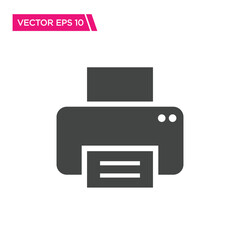 Printer Icon,Fax Icon, Vector Icon, Flat Design