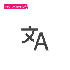 Translation Icon, Vector for Web