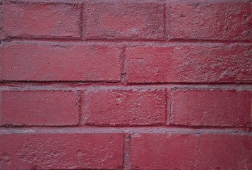 Old red brick wall texture, abstract background
