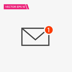 Message Notification Icon Design, Vector EPS10